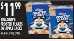 Pioneer Supermarkets Kellogg's Frosted Flakes or Apple Jacks offer