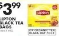 Pioneer Supermarkets Lipton black tea bags offer