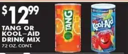 Pioneer Supermarkets Tang or Kool- Aod Drink Mix offer