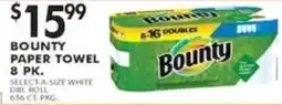 Pioneer Supermarkets Bounty paper towel offer