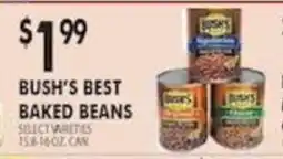Pioneer Supermarkets Bush's Best Baked Beans offer