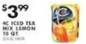 Pioneer Supermarkets 4c iced tea mix lemon offer