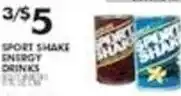 Pioneer Supermarkets Sport Shake Energy Drinks offer