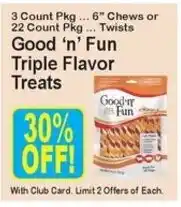 Super Fresh Good 'n' Fun Triple Flavor Treats offer