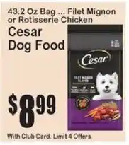 Super Fresh Cesar Dog Food offer