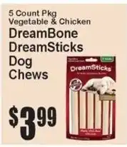 Super Fresh DreamBone DreamSticks Dog Chews offer