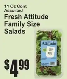 Super Fresh Fresh Attitude Family Size Salads offer