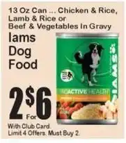 Super Fresh Iams Dog Food offer