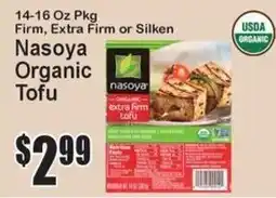 Super Fresh Nasoya organic tofu offer
