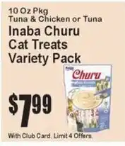Super Fresh Inaba Churu Cat Treats offer
