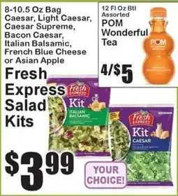 Super Fresh Fresh Express Salad Kits offer