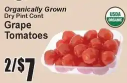 Super Fresh Organically Grown Dry Pint Cont Grape Tomatoes offer