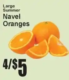 Super Fresh Large Summer Navel Oranges offer