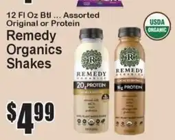 Super Fresh Remedy Organics Shakes offer