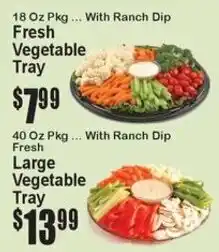 Super Fresh Fresh Vegetable Tray offer