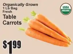 Super Fresh Organically Grown Fresh Table Carrots offer