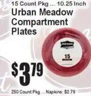 Super Fresh Urban Meadow compartment plates offer