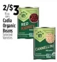 Pioneer Supermarkets Cadia organic beans offer