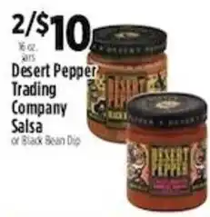 Pioneer Supermarkets Desert Pepper Trading Company Salsa or Black Bean Dip offer
