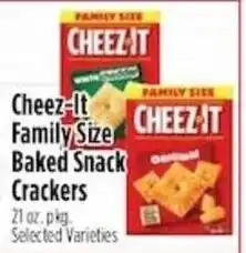 Pioneer Supermarkets Cheez-It Family Size Baked Snack Crackers offer