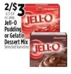 Pioneer Supermarkets Jell-O Pudding or Gelatin Dessert Mix offer