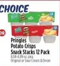 Pioneer Supermarkets Pringles Potato Crisps Snack Stacks offer