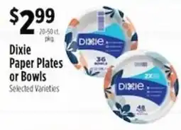 Pioneer Supermarkets Dixie Paper Plates or Bowls offer