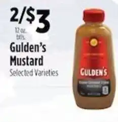 Pioneer Supermarkets Gulden's Mustard offer