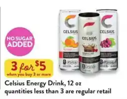 Fresh Thyme Celsius Energy Drink offer