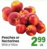 Tony’s Fresh Market Peaches or Nectarines offer