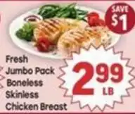 Tony’s Fresh Market Fresh Jumbo Pack Boneless Skinless Chicken Breast offer