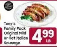 Tony’s Fresh Market Tony's Family Pack Original Mild or Hot Italian Sausage offer