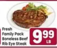 Tony’s Fresh Market Fresh Family Pack Boneless Beef Rib Eye Steak offer