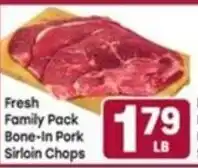 Tony’s Fresh Market Fresh Family Pack Bone-in Pork Sirloin Chops offer