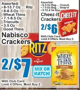 Super Fresh Nabisco Crackers offer
