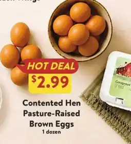 Fresh Thyme Contented Hen pasture-raised brown eggs offer