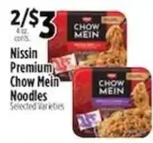 Pioneer Supermarkets Nissin Premium Chow Mein Noodles offer