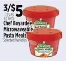 Pioneer Supermarkets Chef Boyardee Microwaveable Pasta Meals offer
