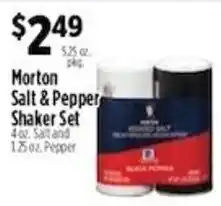 Pioneer Supermarkets Morton Salt & Pepper Shaker Set offer
