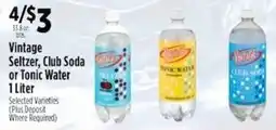 Pioneer Supermarkets Vintage Seltzer, Club Soda or Tonic Water offer