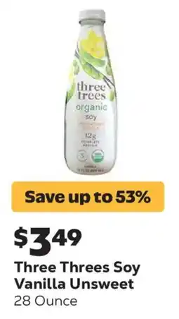 Grocery Outlet Three Threes Soy Vanilla Unsweet offer