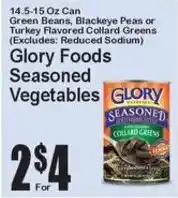Super Fresh Glory Foods Seasoned Vegetables offer