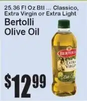 Super Fresh Bertolli olive oil offer