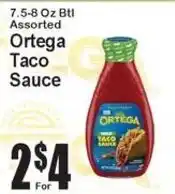 Super Fresh Ortega taco sauce offer
