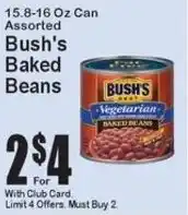 Super Fresh Bush's baked beans offer