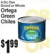 Super Fresh Ortega green chiles offer