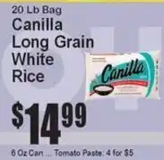 Super Fresh Canilla long grain white rice offer