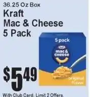 Super Fresh Kraft mac & cheese offer