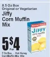 Super Fresh Jiffy corn muffin mix offer