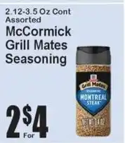 Super Fresh McCormick Grill Mates Seasoning offer